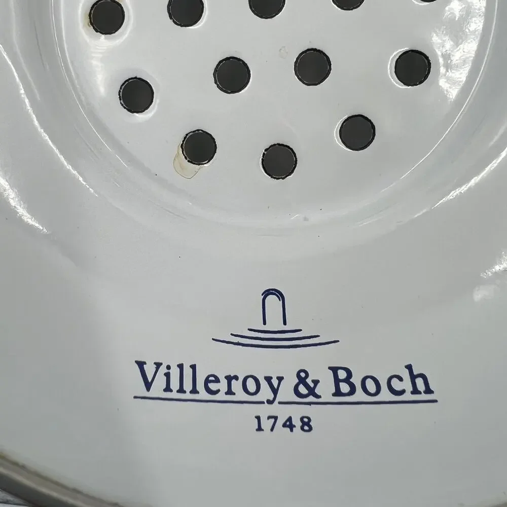 Villeroy & Boch Farmhouse Touch Blue White Colander